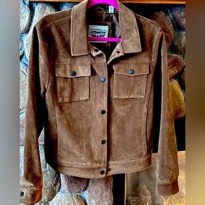 Levi's Brown Suede Trucker Jacket